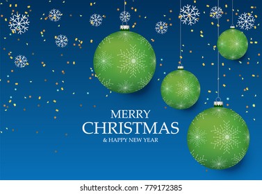 Christmas light vector background. Card or invitation