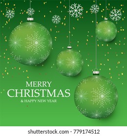 Christmas light vector background. Card or invitation