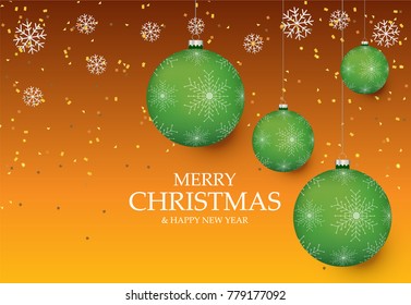 Christmas light vector background. Card or invitation