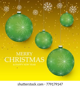 Christmas light vector background. Card or invitation