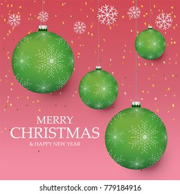 Christmas light vector background. Card or invitation