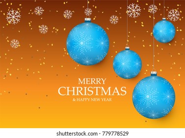 Christmas light vector background. Card or invitation