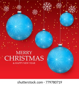 Christmas light vector background. Card or invitation