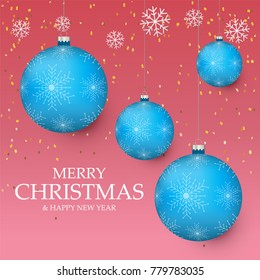 Christmas light vector background. Card or invitation