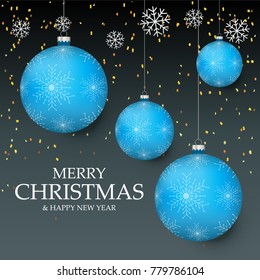 Christmas light vector background. Card or invitation