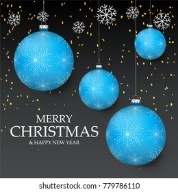 Christmas light vector background. Card or invitation
