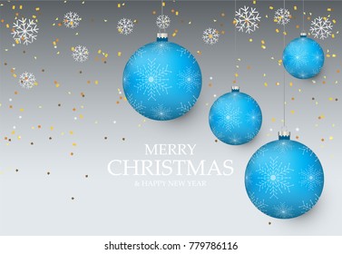 Christmas light vector background. Card or invitation