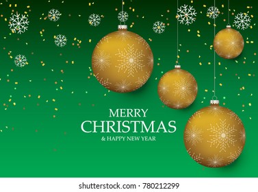 Christmas light vector background. Card or invitation

