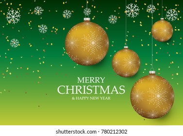 Christmas light vector background. Card or invitation
