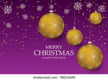 Christmas light vector background. Card or invitation
