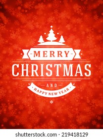Christmas light vector background. Greeting card design or invitation and holidays wishes.