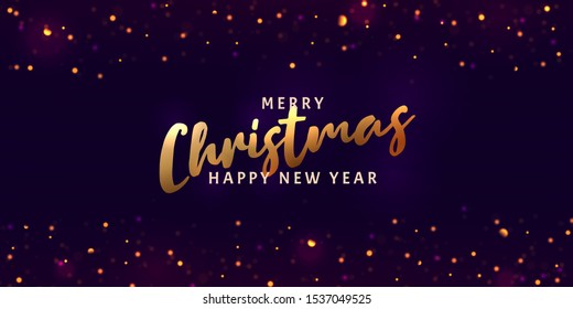 Christmas light vector background. Happy Hew 2020 Year. Sparkling magical dust particles. Xmas card. Vector Illustration. Magic concept. 