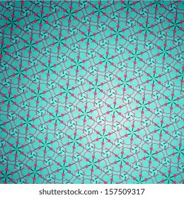 Christmas light vector background. Kaleidoscope geometric seamless pattern. Vector Floral Seamless Tile (wallpaper, background, pattern, texture). Vector illustration. Eps 10