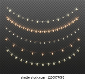 Christmas light vector illustration