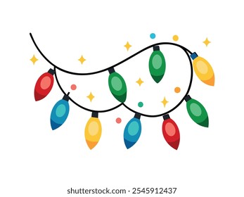 Navidades Luces Arte Diseño de Vector