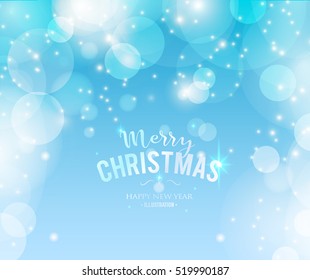 Christmas lights background.
