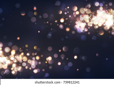 Christmas lights. Background of bright glow bokeh,