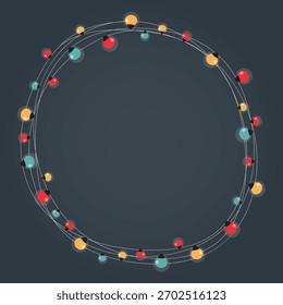 Natal Luzes Fundo Vetor Design.