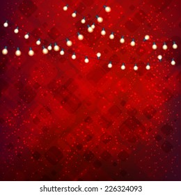 Christmas Lights Background. Vector illustration, eps10 