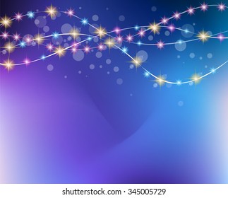 Christmas Lights Background for your seasonal wallpapers, Happy New Year Backgrounds, greetings card, dinner invitations, party flyers, covers and so on.