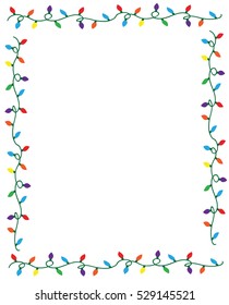 Christmas Lights Border