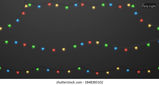 Christmas lights colorful abstract element that can be used cover decoration bokeh background