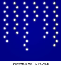 Christmas lights . Glowing lights for the Christmas holidays, banners, posters, web design. Garland decorations.