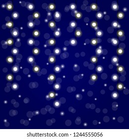 Christmas lights . Glowing lights for the Christmas holidays, banners, posters, web design. Garland decorations.