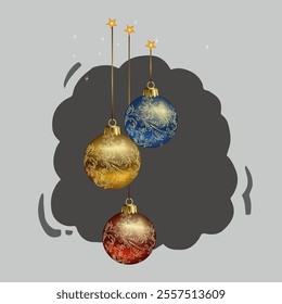 Christmas lights icon vector illustration orange,gold,blue isolated on grey background