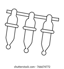 Christmas lights isolated