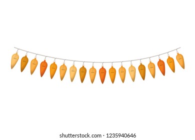 christmas lights isolated icon