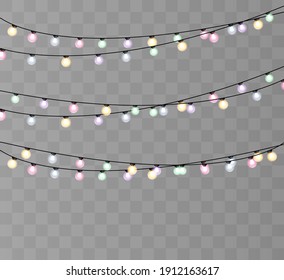 transparent christmas lights
