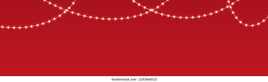 Christmas lights isolated on a transparent background. Christmas light multicolored garlands. xmas lamp glowing garland. for the new year and christmas. light effect. Vector illustration.