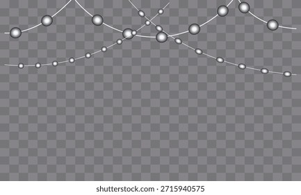 Christmas lights on a background. Christmas light vector . Design for advertising invitations, web banners, postcards background.   Christmas, party and new year decoration. 