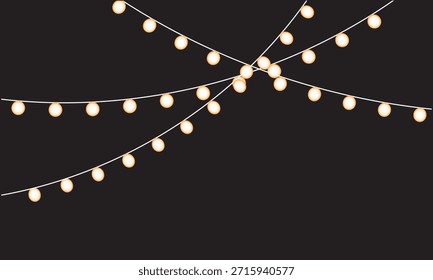 Navidades luces sobre un fondo. Navidades de Vector ligero . Diseño para invitaciones publicitarias, Anuncios de Web, fondo de postales.   Navidades, fiesta y decoración de año nuevo. 