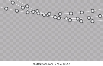 Christmas lights on a background. Christmas light vector . Design for advertising invitations, web banners, postcards background.   Christmas, party and new year decoration. 