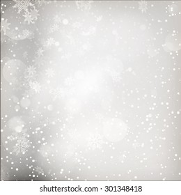 Christmas Lights on grey background. EPS 10 vector file included