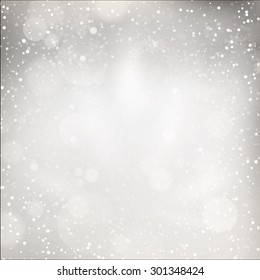 Christmas Lights on grey background. EPS 10 vector file included