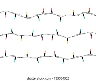 Similar Images, Stock Photos &amp; Vectors of String of christmas lights