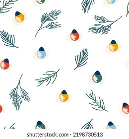 Las luces navideñas se iluminan perfectamente. Jardines de colores para decoración interior, vacaciones y Año Nuevo. Perfecto para papel pintado, recorridos e impresiones. Ilustración del vector 