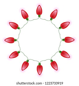 Christmas lights set vector eps 10