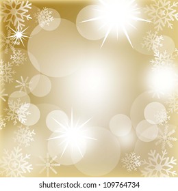 christmas lights with snowflakes background. vector illustration