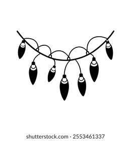 Christmas Lights Vector Design - Holiday Decorative