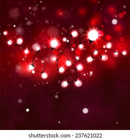 Christmas lights. Vector EPS 10