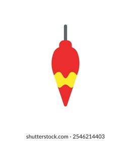 Christmas lights vector flat icon, Christmas decoration vector, isolated on white background. 