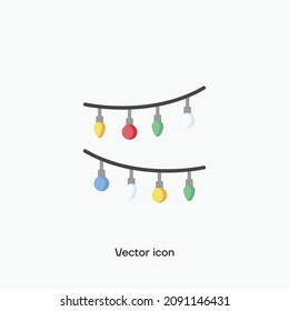 Weihnachtsbeleuchtung, Vektorgrafik. Premium-Qualität.