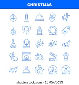 Christmas Line Icon for Web, Print and Mobile UX/UI Kit. Such as: Candle, Light, Christmas, Xmas, Astronomy, Moon, Space, Star, Pictogram Pack. - Vector