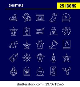 Christmas Line Icon for Web, Print and Mobile UX/UI Kit. Such as: Carriage, Christmas, Claus, Santa, Candy, Christmas, Lollipop, Sweet, Pictogram Pack. - Vector