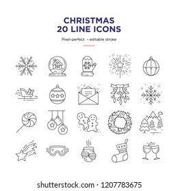 Christmas Line Icons
