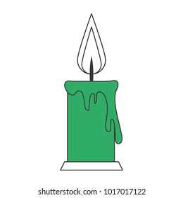 Christmas Lit candle